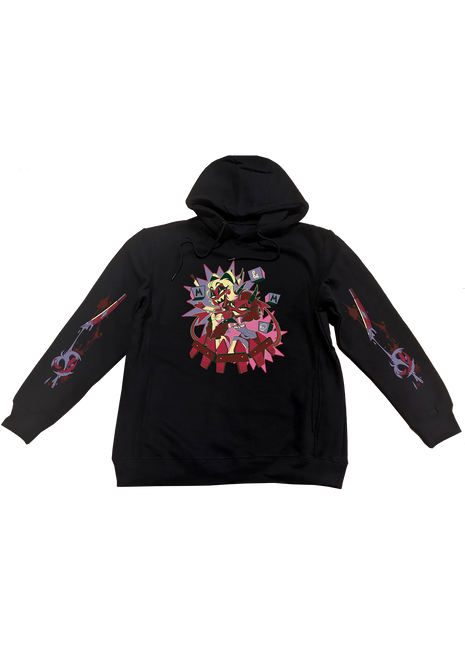Pullover Hoodie - Moxxie & Millie Halloween Slasher w/Printed Sleeves *LAST CHANCE*