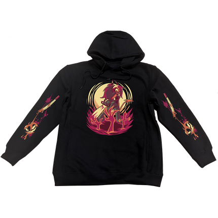 Pullover Hoodie - Sallie May Halloween Slasher w/Printed Sleeves *LAST CHANCE*