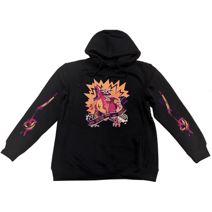 Pullover Hoodie - Satan Halloween Slasher w/Printed Sleeves *LAST CHANCE*