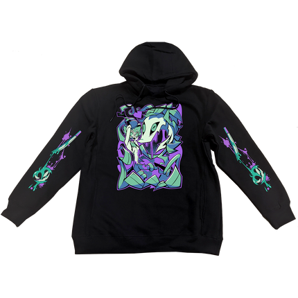 Pullover Hoodie - Stolas Halloween Slasher w/Printed Sleeves *LAST CHANCE*