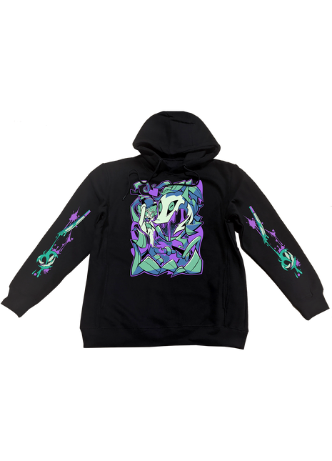 Pullover Hoodie - Stolas Halloween Slasher w/Printed Sleeves *LAST CHANCE*