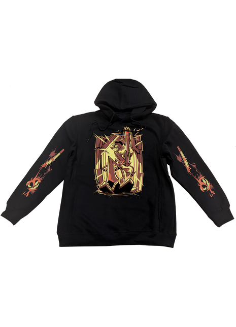 Pullover Hoodie - Striker Halloween Slasher w/Printed Sleeves *LAST CHANCE*