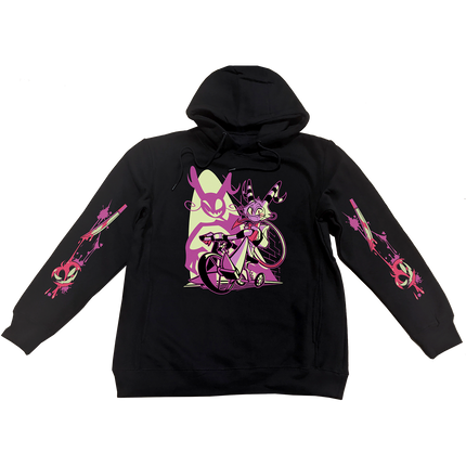 Pullover Hoodie - Wally Wackford Halloween Slasher w/Printed Sleeves *LAST CHANCE*