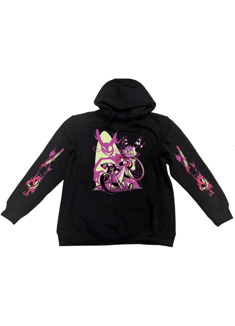 Pullover Hoodie - Wally Wackford Halloween Slasher w/Printed Sleeves *LAST CHANCE*