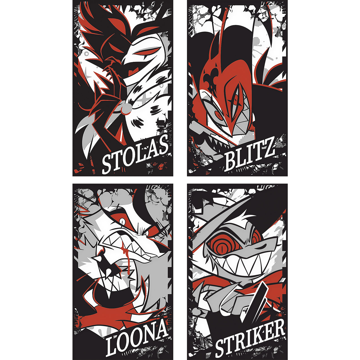 Metal Card Set Demon Series Wave 1 Red Variant *FINAL SALE Metal Card Set Demon Series Wave 1 Red Variant *FINAL SALE