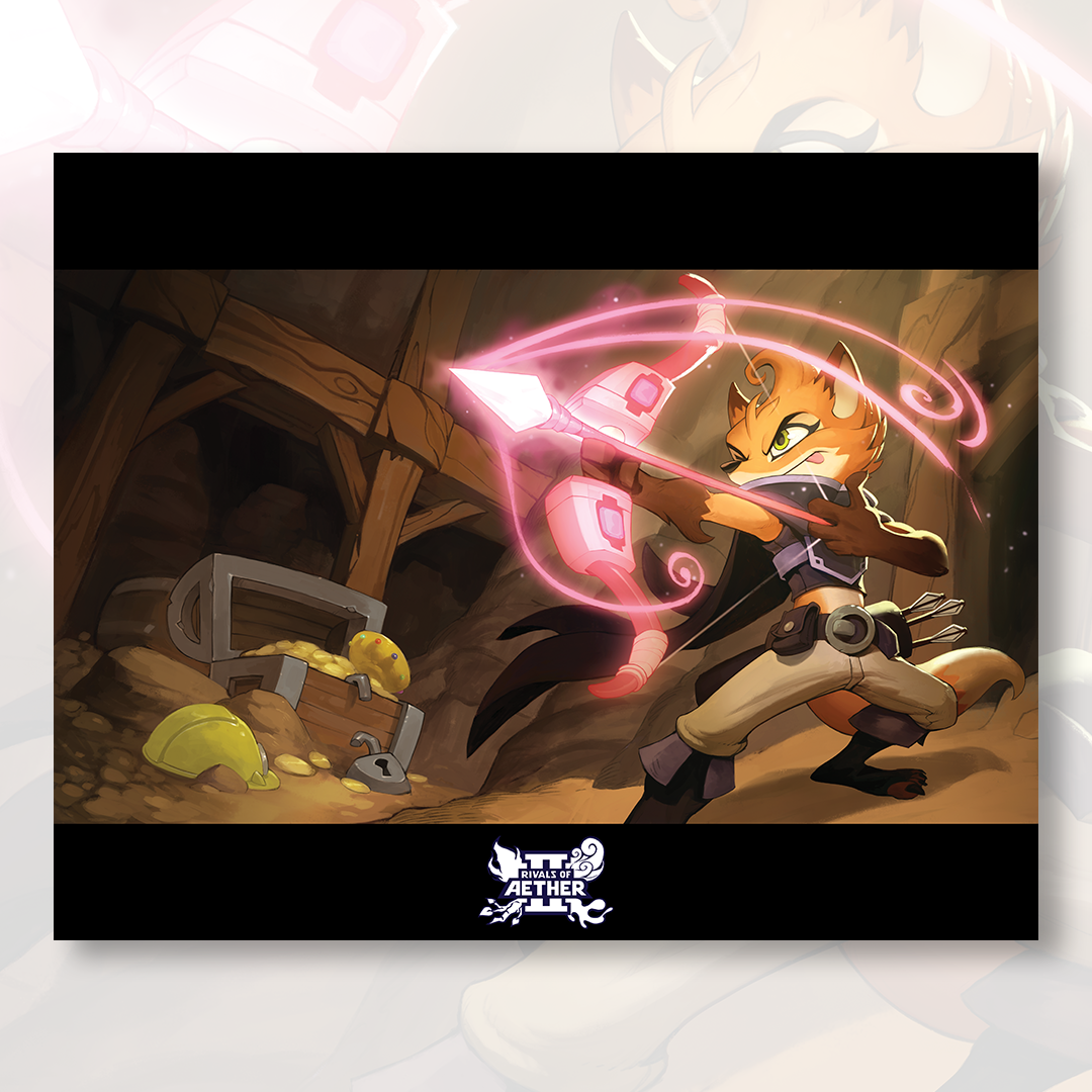 Rivals Of Aether 2 Fleet Poster Print Shark Robot rivals-of-aether-2-fleet-poster-print-shark-robot