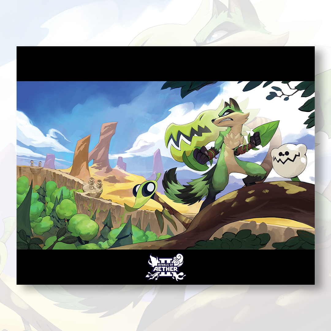 Rivals Of Aether 2 Maypul Poster Print Shark Robot rivals-of-aether-2-maypul-poster-print-shark-robot