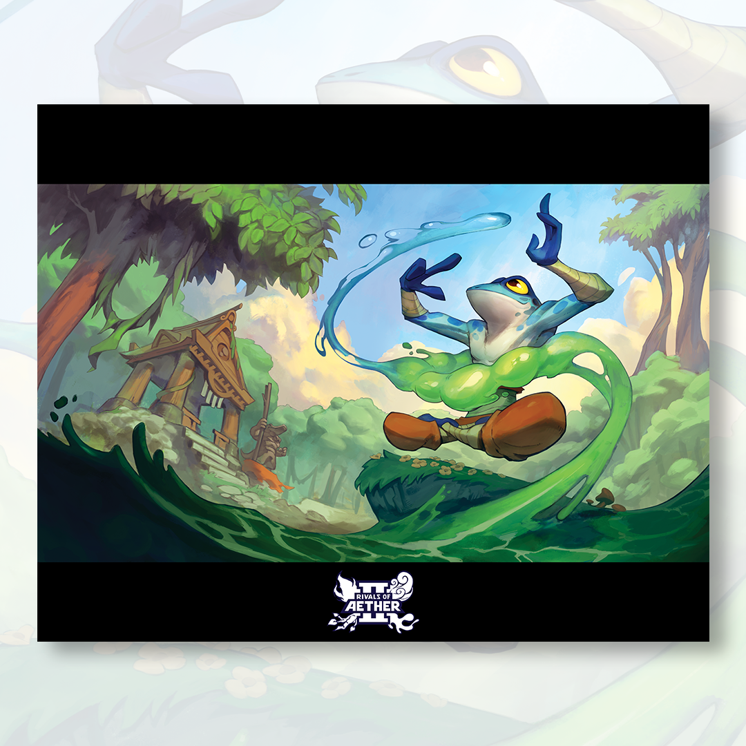 Rivals Of Aether 2 Ranno Poster Print Shark Robot rivals-of-aether-2-ranno-poster-print-shark-robot