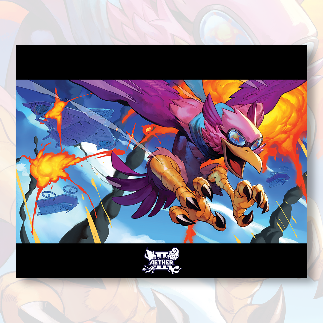 Rivals Of Aether 2 Wrastor Poster Print Shark Robot rivals-of-aether-2-wrastor-poster-print-shark-robot