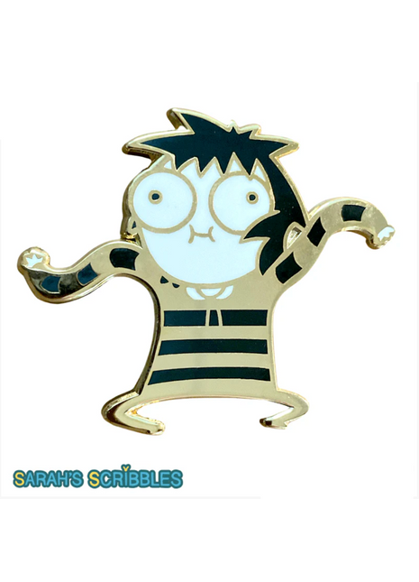 Golden Weirdo: Sarah's Scribbles Collectible Pin *LAST CHANCE*