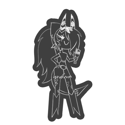 Sketchy Sallie May Car Decal