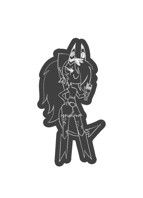 Sketchy Sallie May Car Decal