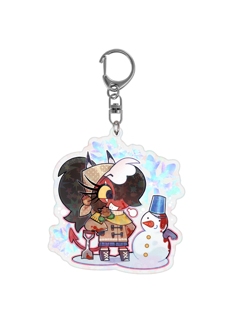 Sallie May - Cozy Winter - Holographic Keychain *LIMITED STOCK*
