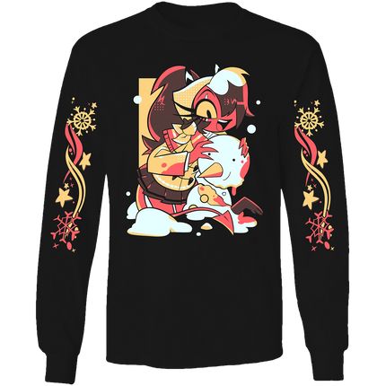 Long Sleeve Shirt - Sallie May - Cozy Winter w/Printed Sleeves *PRE-ORDER*