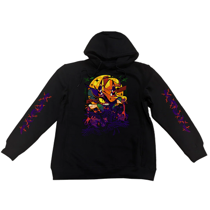 Pullover Hoodie - Sallie May Halloween 2024 w/Printed Sleeves *LAST CHANCE*