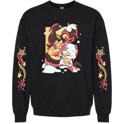 Crewneck Sweatshirt - Sallie May - Cozy Winter w/Printed Sleeves *PRE-ORDER*
