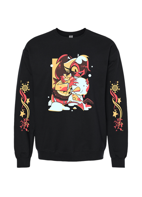 Crewneck Sweatshirt - Sallie May - Cozy Winter w/Printed Sleeves *PRE-ORDER*