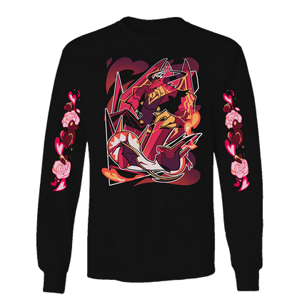 Long Sleeve Shirt - Satan Valentines 2025 Bonus Style w/Printed Sleeves *LAST CHANCE*