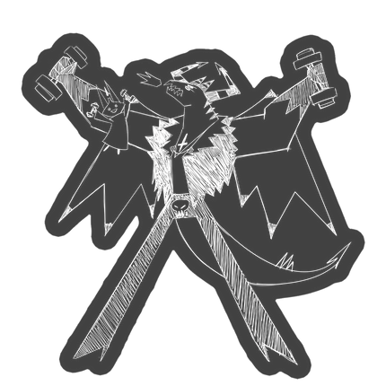 Sketchy Satan Car Decal