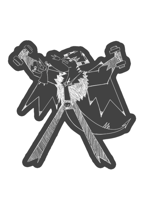 Sketchy Satan Car Decal