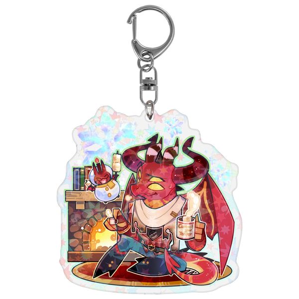Satan - Cozy Winter - Holographic Keychain *LIMITED STOCK* – Shark
