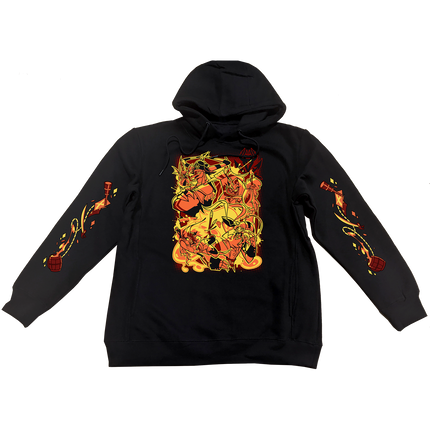 Pullover Hoodie - Satan's Ship w/Printed Sleeves *LAST CHANCE*