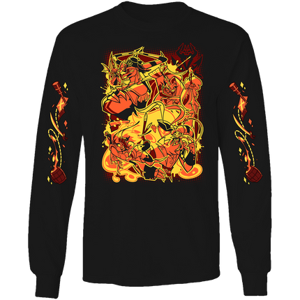Long Sleeve Shirt - Satan's Ship w/Printed Sleeves *LAST CHANCE*
