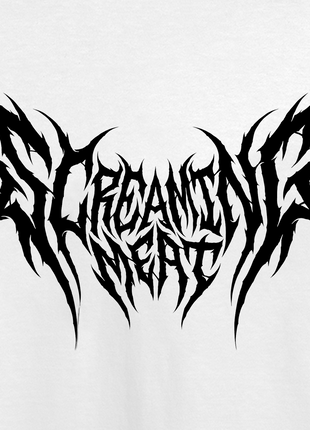 Screaming Meat Logo (White)