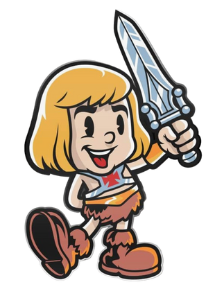 Harebrained!  Vintage He-Man Pin *LAST CHANCE*