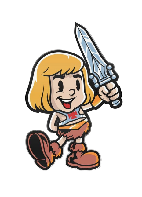 Harebrained!  Vintage He-Man Pin *LAST CHANCE*