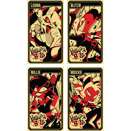 Helluva Boss Collectible Metal Cards - Series 1 - Wave 1 GOLD *SALE*