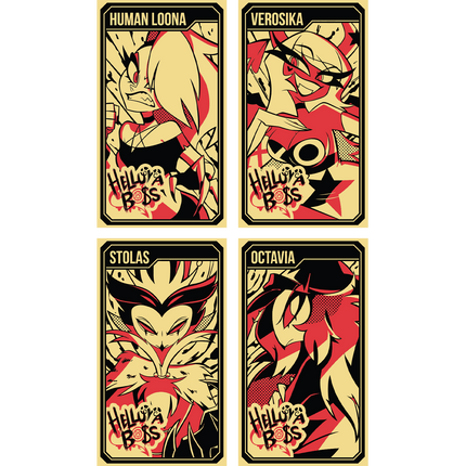 Helluva Boss Collectible Metal Cards - Series 1 - Wave 2 GOLD *SALE*