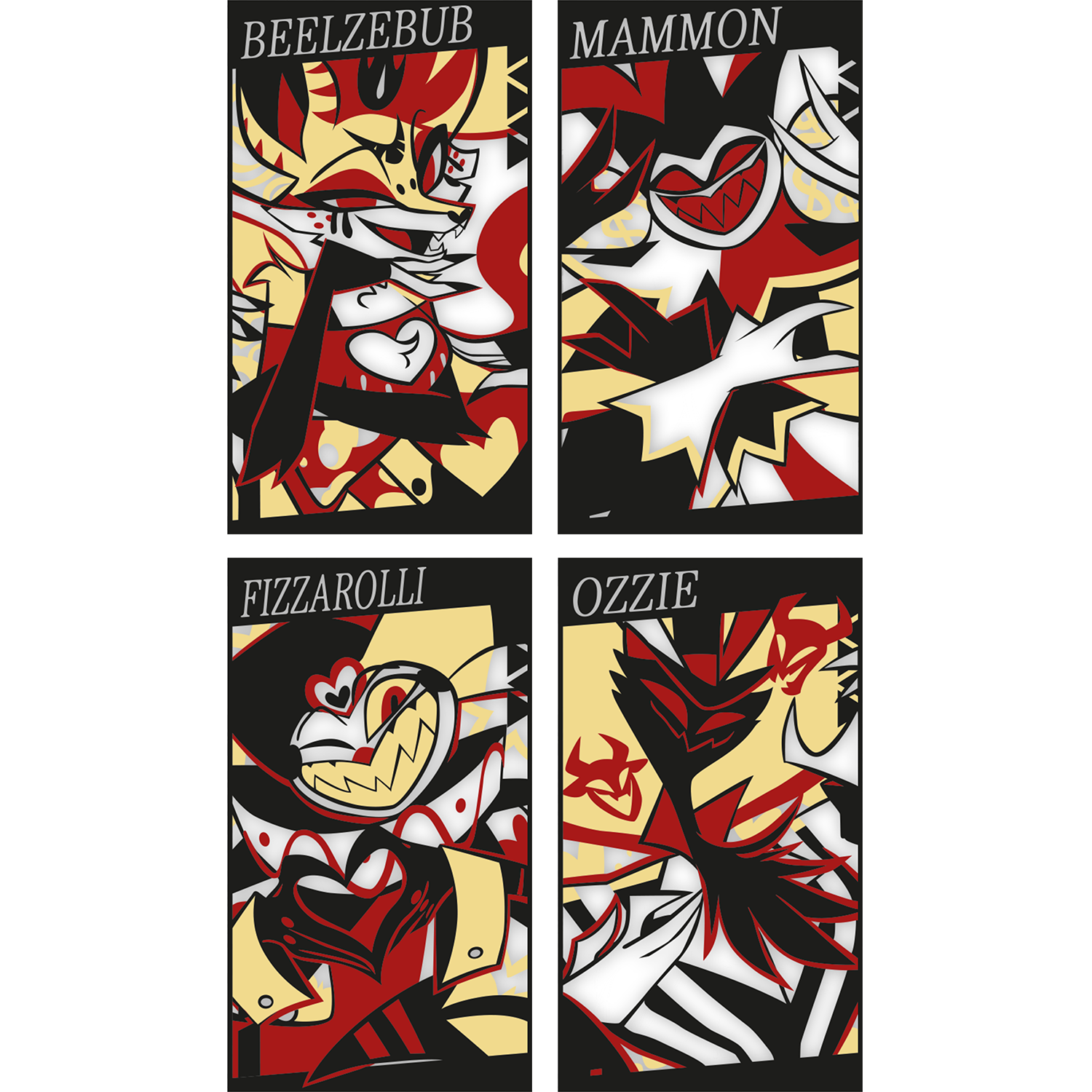 Helluva Boss Collectible Metal Cards - Series 2 - Wave 3 GOLD Helluva Boss Collectible Metal Cards - Series 2 - Wave 3 GOLD