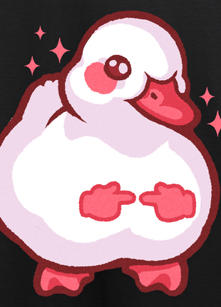 Shy Duck Fingers Touching T-shirt *PRE-ORDER*