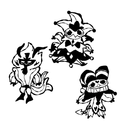 Sketchy Fizzarolli + Ozzie + Mammon Enamel Pin Set *FINAL SALE*