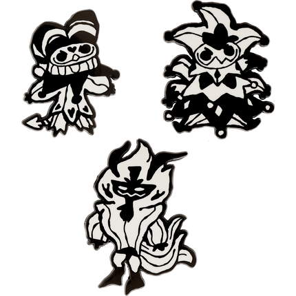 Sketchy Fizzarolli + Ozzie + Mammon Enamel Pin Set *FINAL SALE*