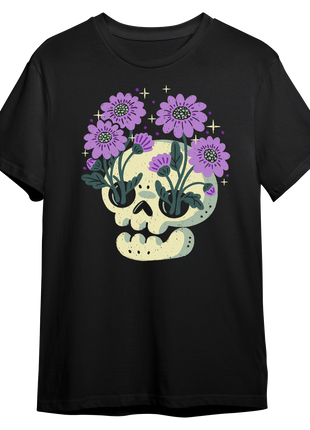 Skull with Purple Flowers *PRE-ORDER*