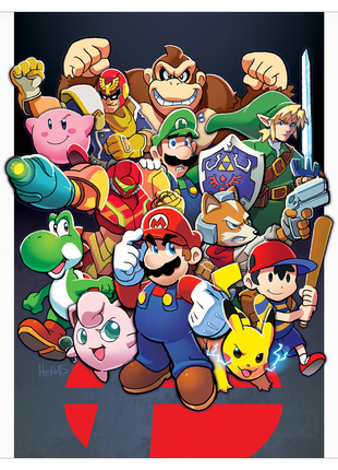 Smash Bros, Est 1999 - Poster Print