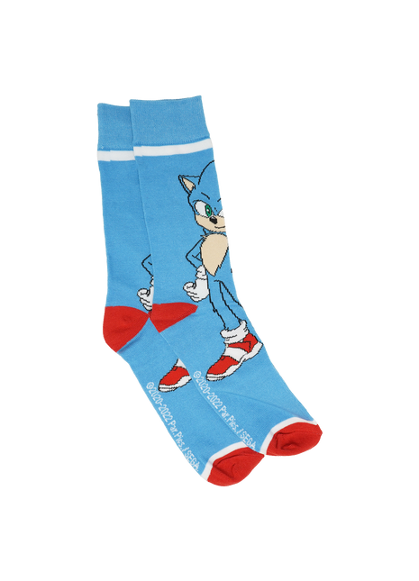 Sonic Blue/Red Socks *LAST CHANCE*