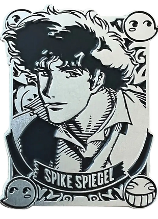 Cowboy Bebop Silver Badge Spike Pin *LAST CHANCE*
