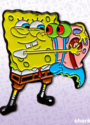 Spongebob Hugging Gary - SpongeBob SquarePants Enamel Pin