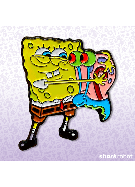 Spongebob Hugging Gary - SpongeBob SquarePants Enamel Pin