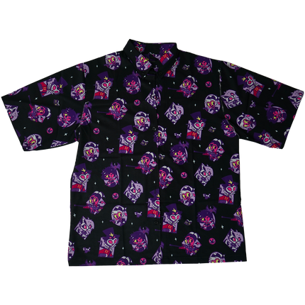 Helluva Boss Pattern - Button Up Shirt *LIMITED STOCK*