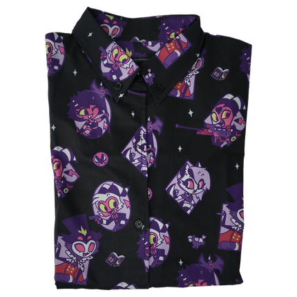 Helluva Boss Pattern - Button Up Shirt *LIMITED STOCK*