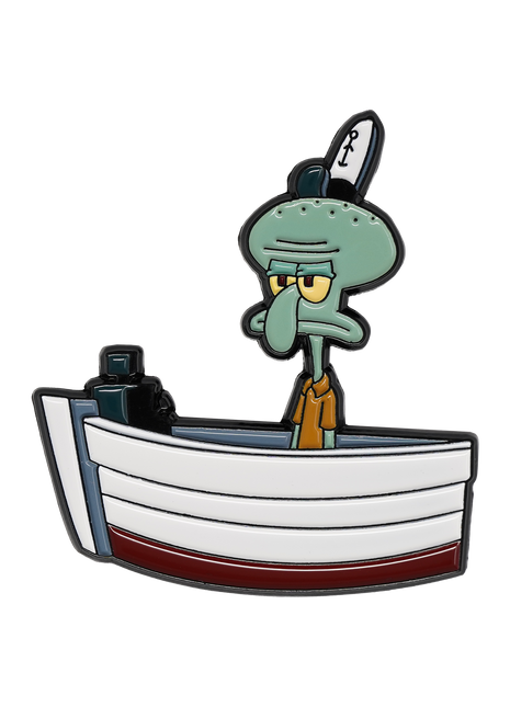 Squidward at Work - Spongebob Squarepants Pin