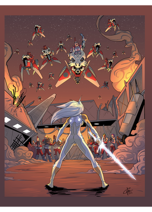 Standing Vigilant - Poster Print