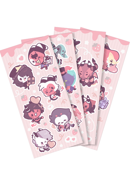 From Helluva Boss with Love Mini Chibi Sticker Set *PRE-ORDER*