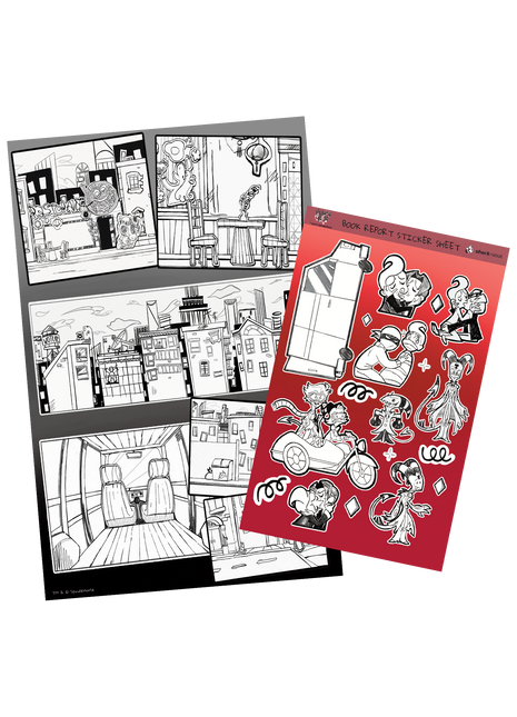 Book Report Drawings Poster Print W/Sticker Sheet *LIMITED STOCK*