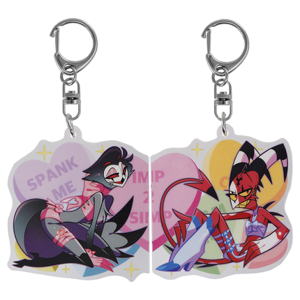 Stolas x Blitz - Valentines 2025 Couple Magnet Acrylic Keychain *LIMITED STOCK*