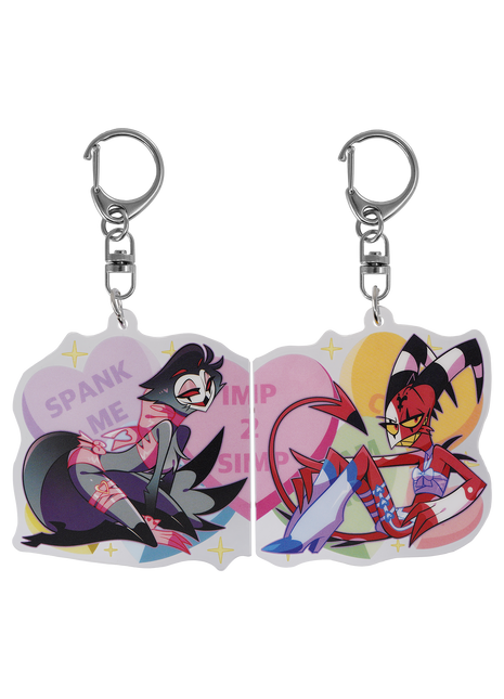 Stolas x Blitz - Valentines 2025 Couple Magnet Acrylic Keychain *LIMITED STOCK*